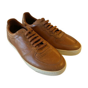 Brunello Cucinelli Lattice Naturale Leather Sneakers - Brown - Mens Size 9